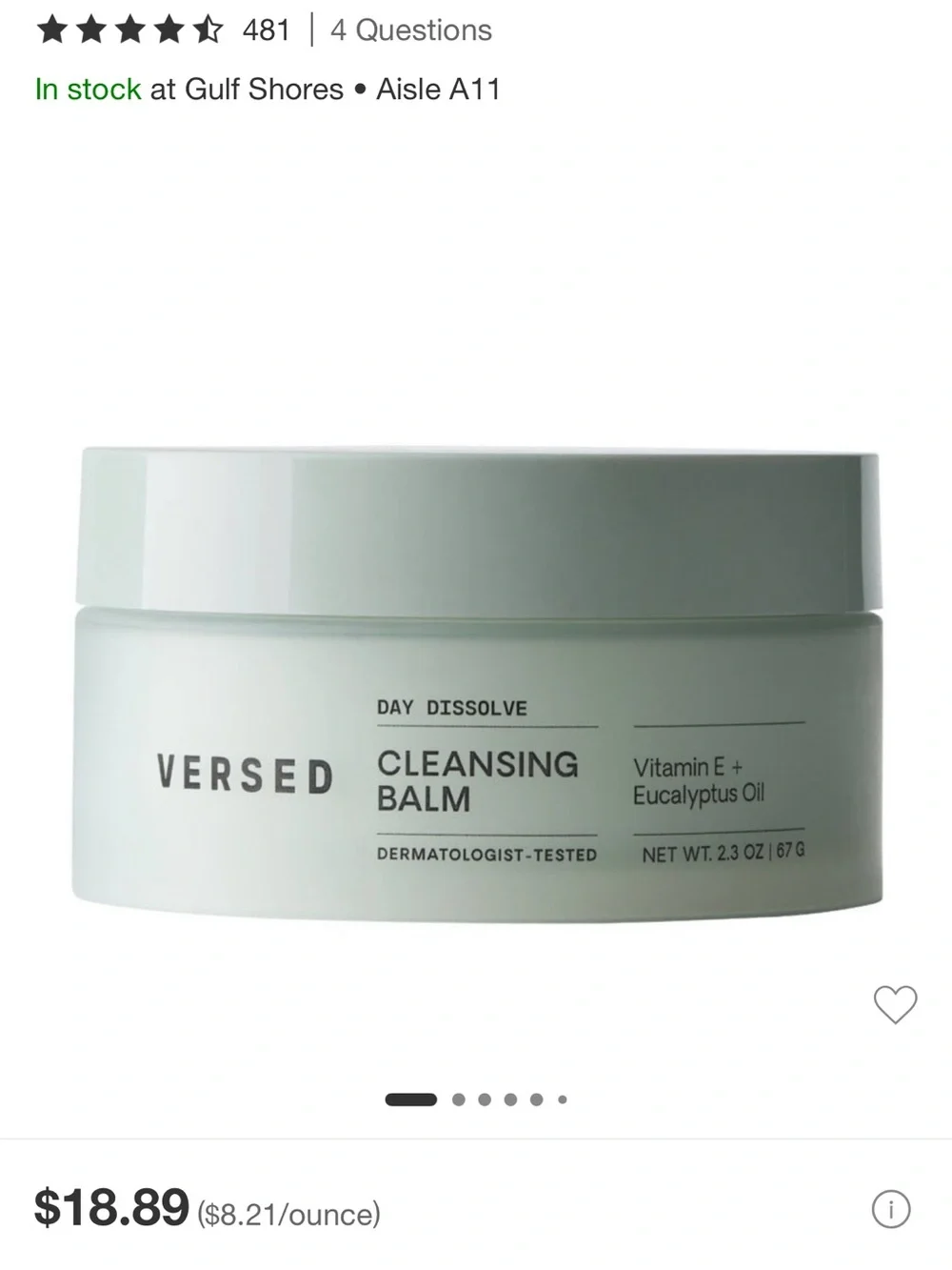 Versed Day Maker Microcrystal Exfoliator & Cleansing Balm Set in Sage Green